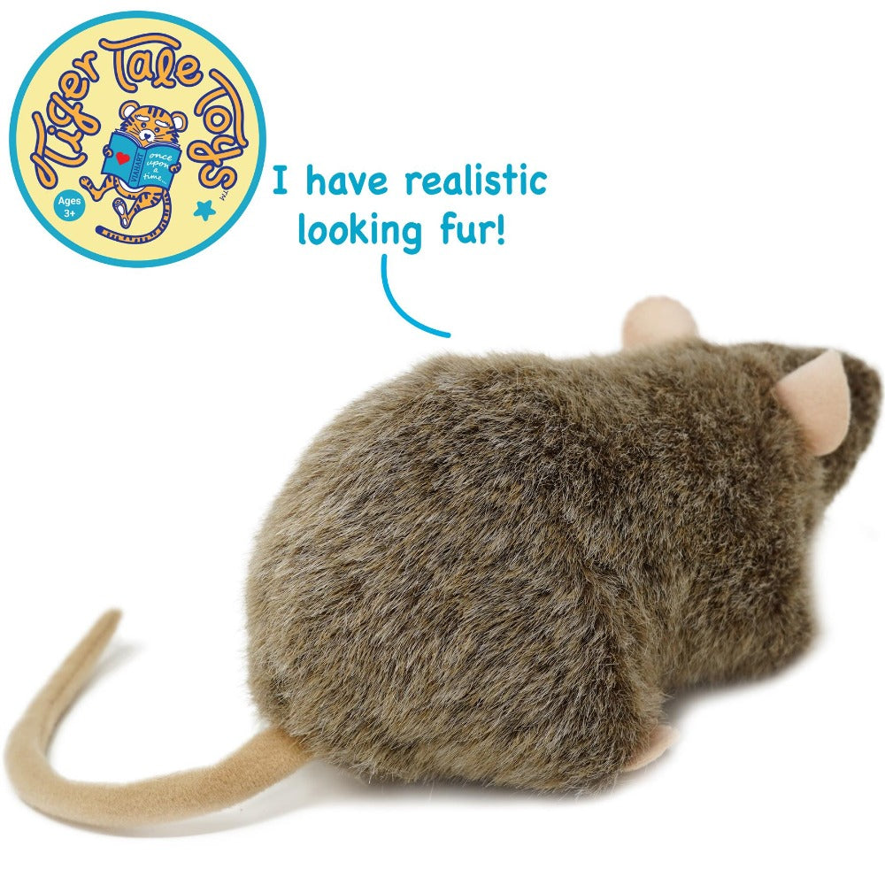 Reuben The Rat Plush, 7-Inch Norway Rat with Story Card