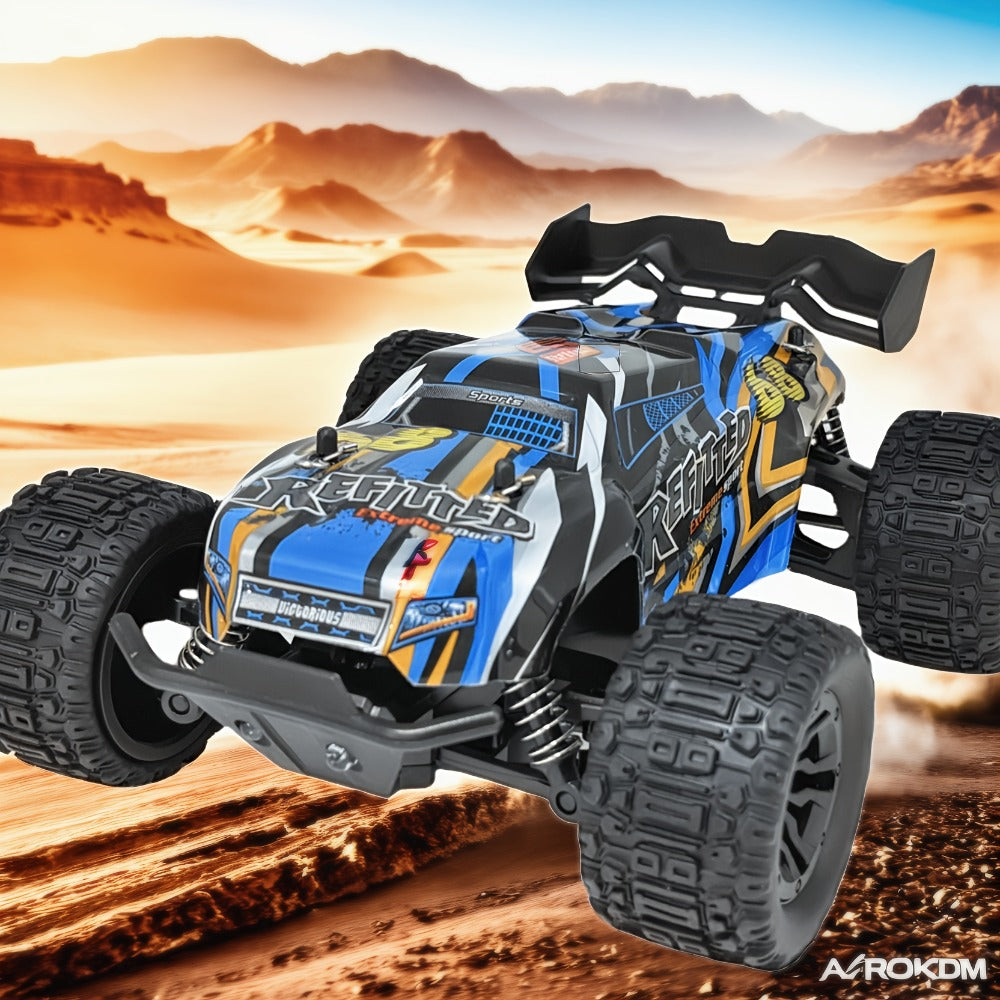 RC Monster Truck 4x4 All-Terrain Remote Control Off-Road Vehicle, 2.4GHz, Red