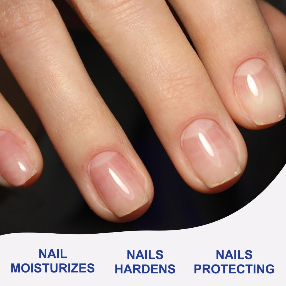 Nail Strengthener Oil Vitamin E Keratin 10ml 7-Day Anti-Breakage — Nail Care Serum with Hyaluronic Acid & Jojoba Oil for Soft Peeling Chipping Brittle Nails | Daily Brush-On Treatment for Women
