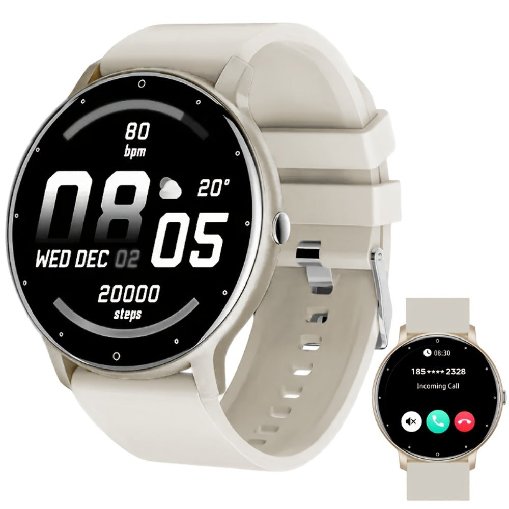 2-Pack Smartwatch with AI Voice Assistant Wireless Calling Sleep Tracker Calorie Step Counter Multi Sport Mode Message Notifications Fitness Health Watch for Men Women – Black Pink Gold Purple
