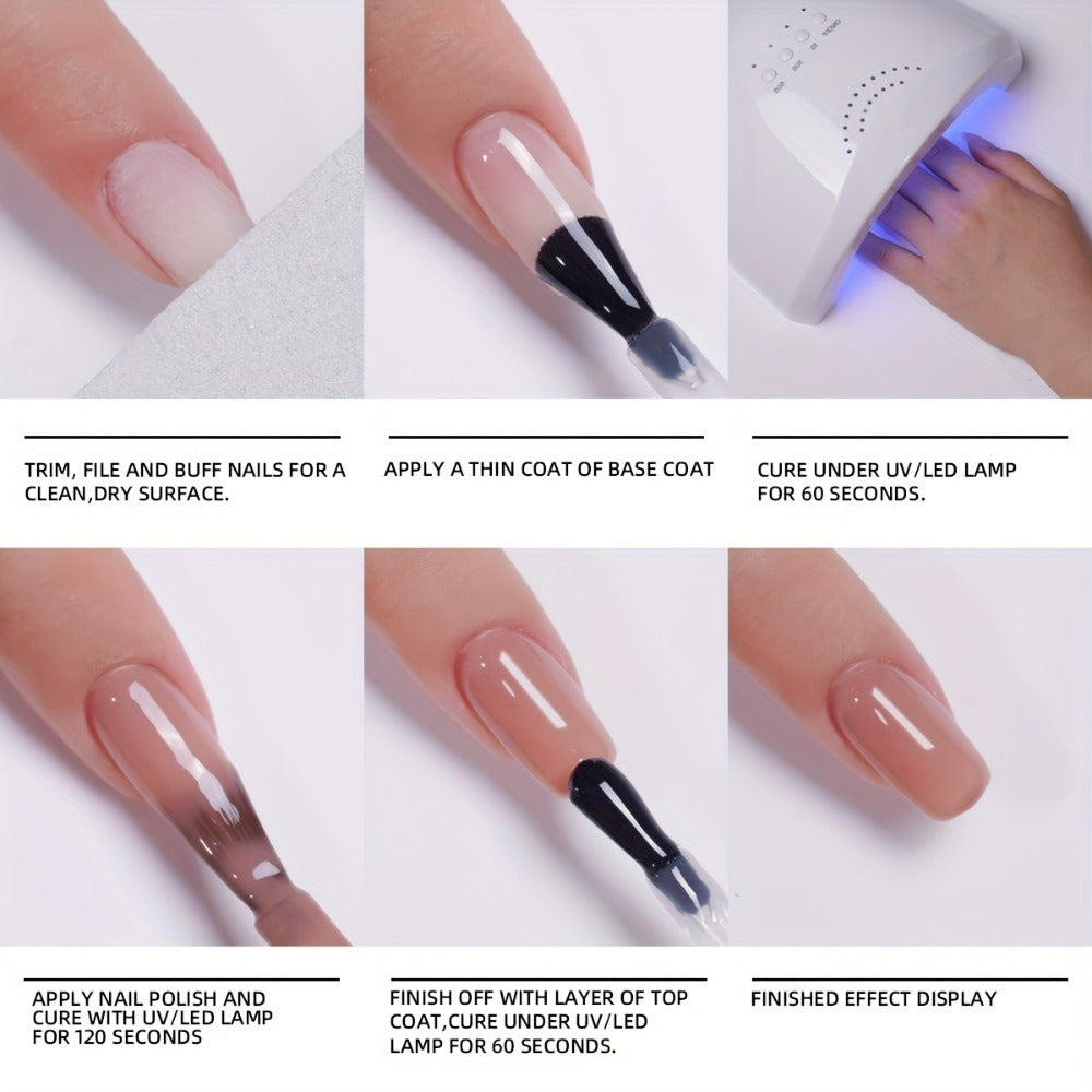Magnetic Nail Gel Polish Set 6pcs 0.51oz Amber Aurora — Holographic Multicolor Shimmer Cat Eye UV LED Soak-Off Gel Nail Art Kit for Women, 2025 Trending Salon & Home Manicure Shades 101-138