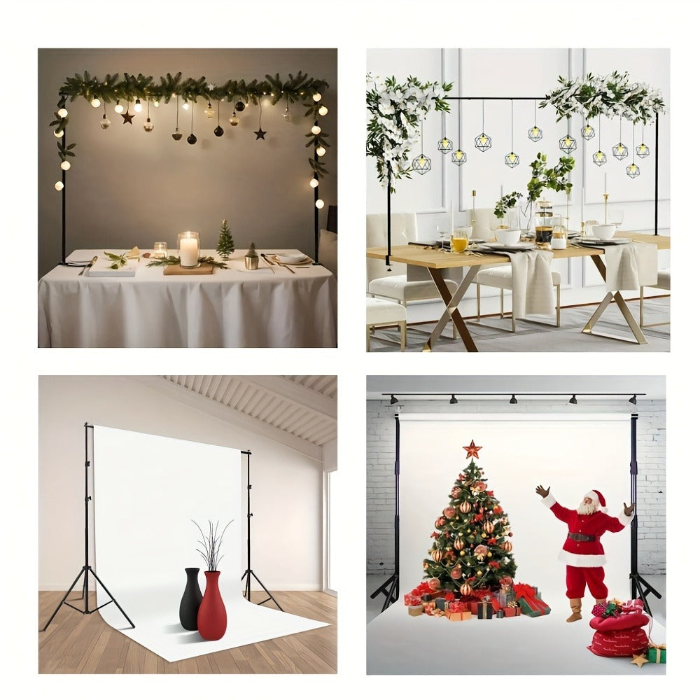 10x7ft Photo Video Studio Backdrop Stand System Kit with Carrying Bag | Adjustable Background Support for Photography, Wedding, Party Decoration & Portrait Studio