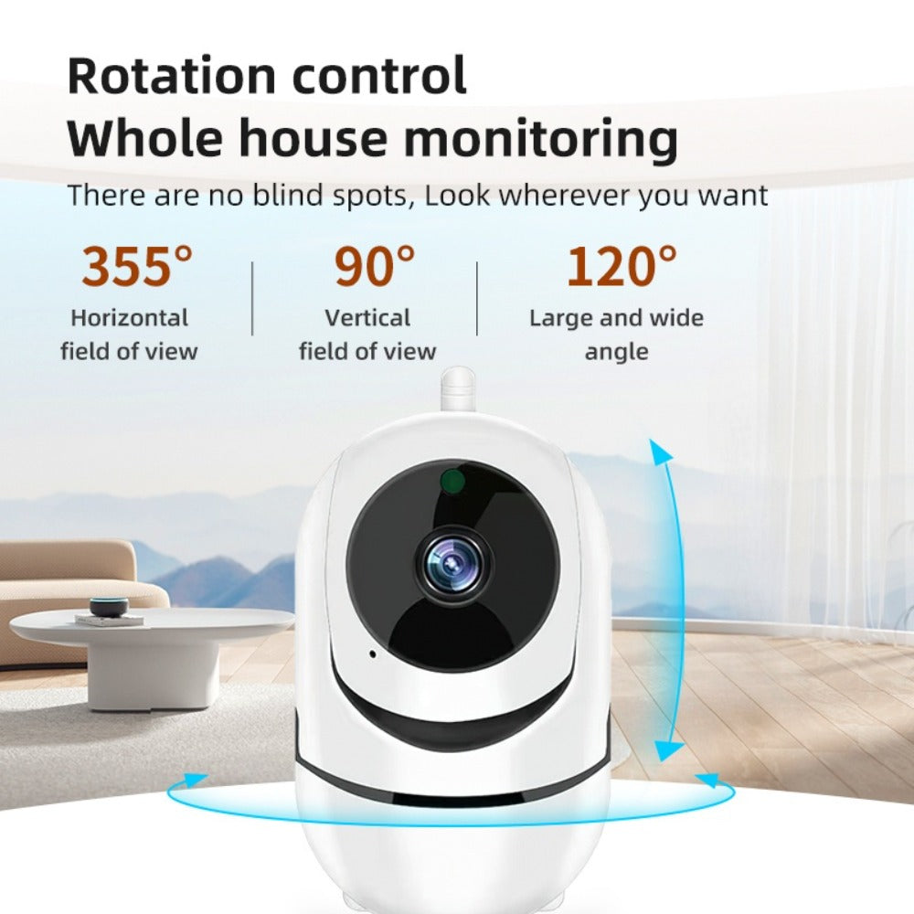 1080P Indoor Security Camera WiFi with Night Vision & Motion Detection – Two-Way Audio, Remote Viewing, Baby Monitor, Pet Cam, Home Surveillance Camera No Subscription