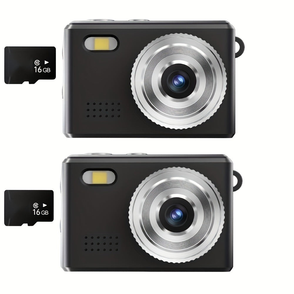 Keychain Mini Digital Camera 16X Zoom Autofocus & Shock-Proof | 2.8-Inch Screen Point-and-Shoot Cam for Travel & Vlog – Ideal Birthday Gift for Adults, Friends & Beginners