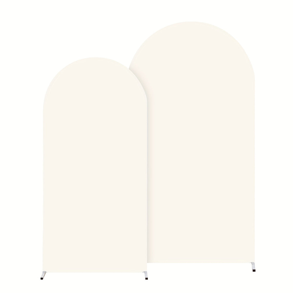 Spandex Arch Backdrop 2 Pack 6Ft x 6.6Ft Wrinkle-Free Stretch Photography Background with Bottom Zipper, Polyester Arched Cover Photo Prop for Wedding, Party, Gender Reveal & Birthday Decoration