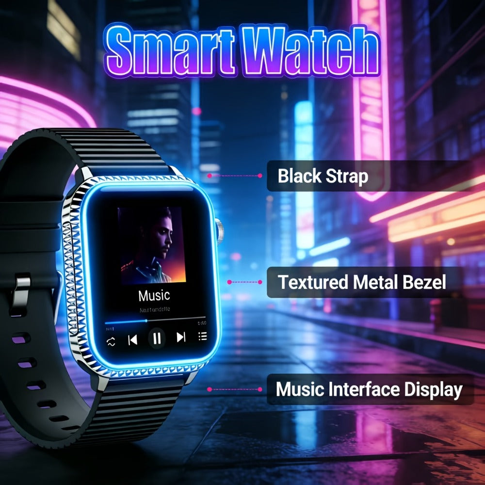 Wireless Calling Smartwatch with Music Control Touchscreen Fitness Tracker Multi-Sport Modes Message Notifications Heart Rate Sleep Monitor Unisex Men Women Smart Bracelet 2026 – 1 or 2 Pack
