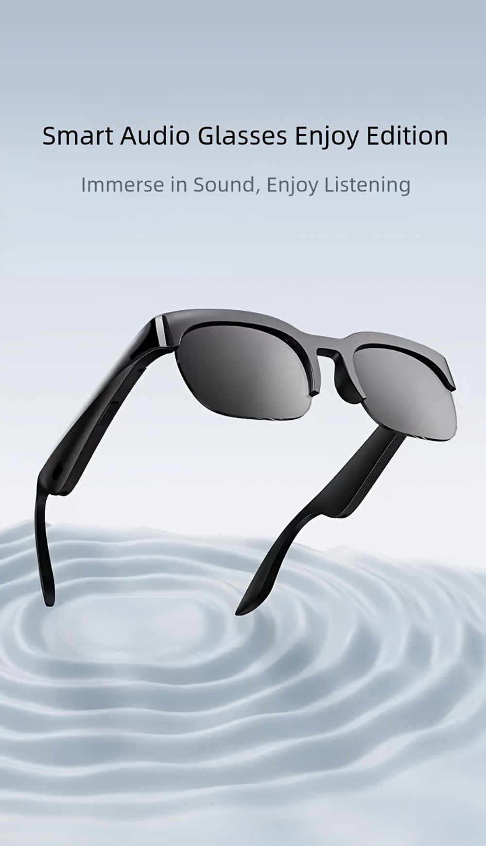 AI Translator Smart Glasses with Real-Time Simultaneous Translation, Photochromic Lenses, Built-In Wireless Earphones, HD Calls & Music – Wearable AI Eyewear for Men & Women
