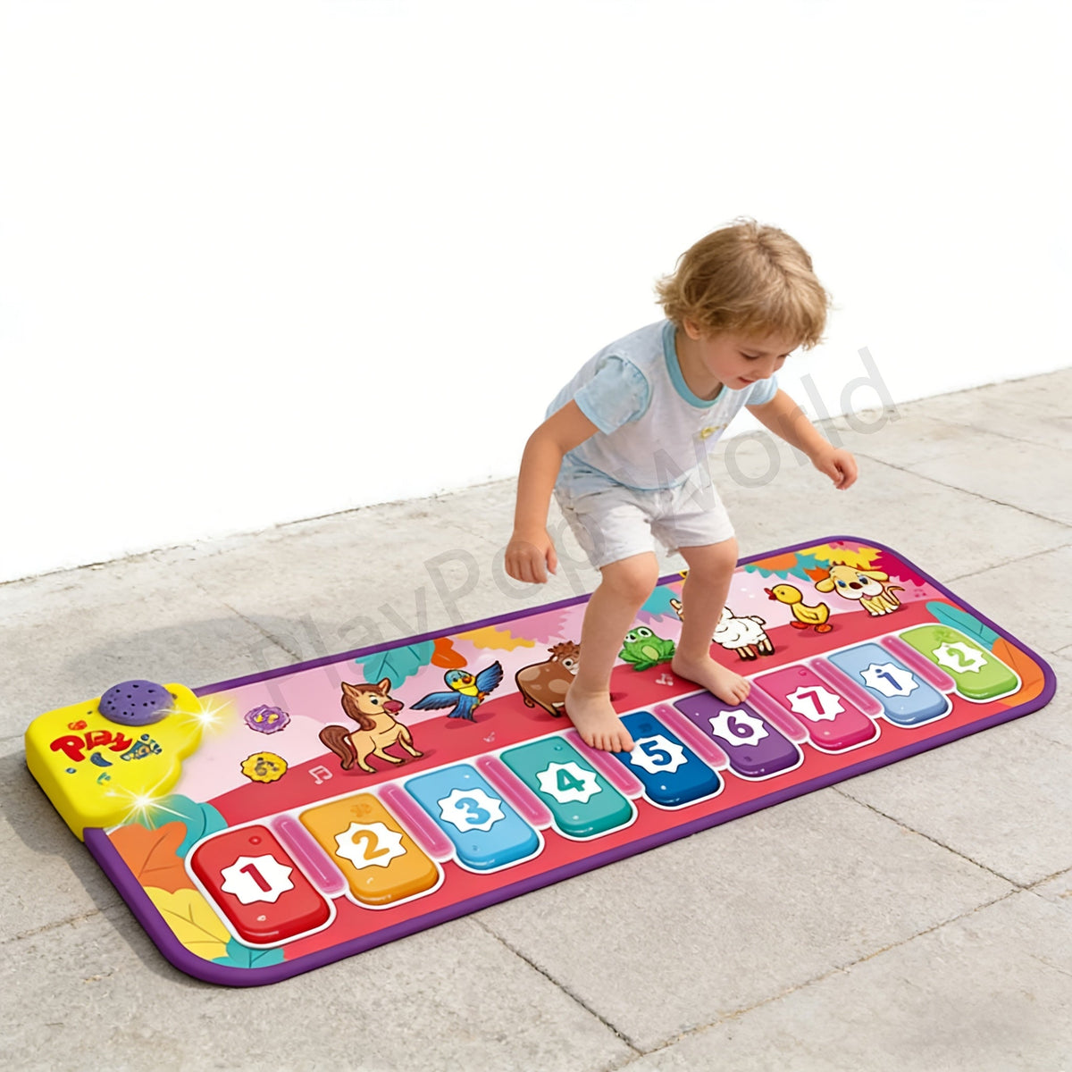 Farm Animal Kids Piano Mat with Musical Keys and Interactive Sounds
