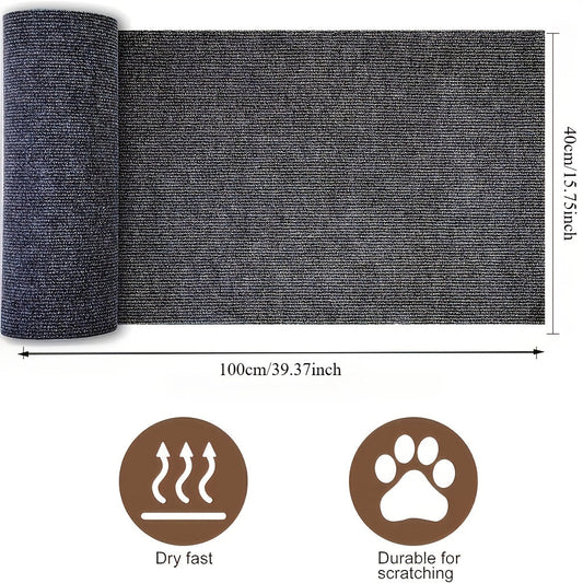 Self-Adhesive Cat Scratching Pad with Textured Surface, Three Neutral Colors