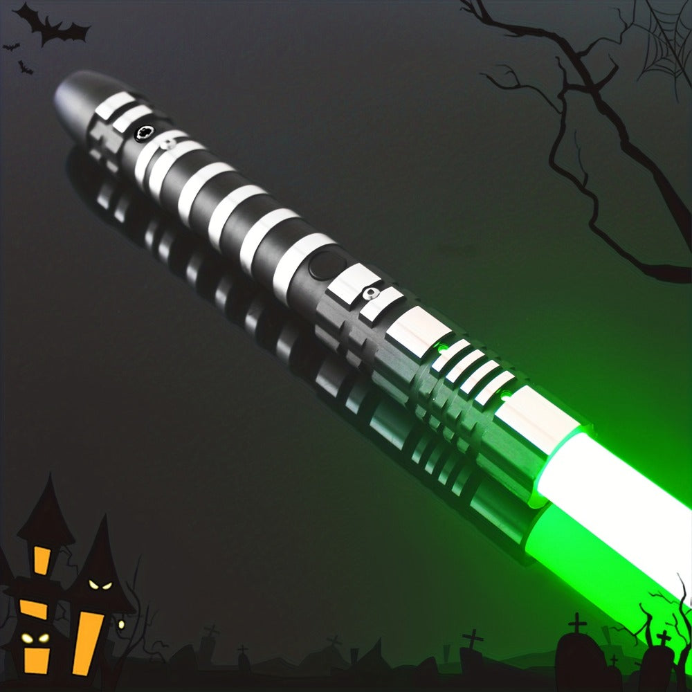 RGB Light-Up Saber Toy, Dark Phantom Style with 16 Colors and Sound Effects