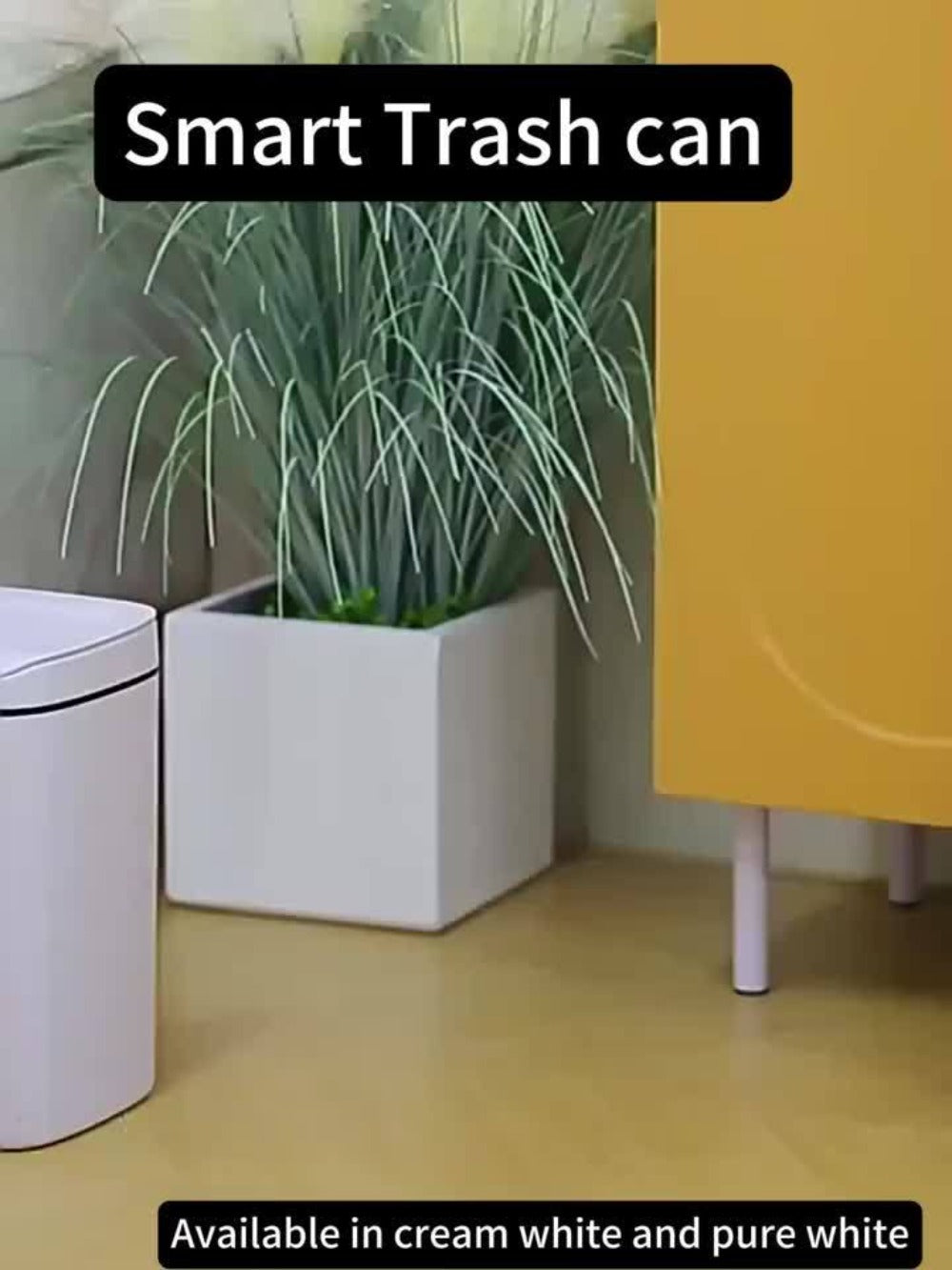 Motion Sensor Trash Can Silent Slow-Close Lid – Touchless Infrared Auto Open, Touchpad Control, Battery Operated | 2.91 Gal Mini & 4.49 Gal | Home Office Kitchen Bathroom Bedroom