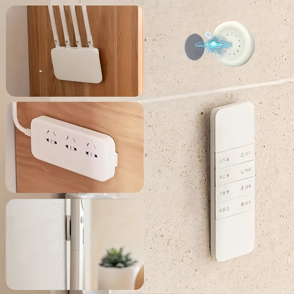Magnetic Wall Hooks No Hole Easy Install – Strong Adhesive Hook Set for Home Office Kitchen Bathroom, Versatile Damage-Free Wall Hanger, 6 12 or 20 Pack