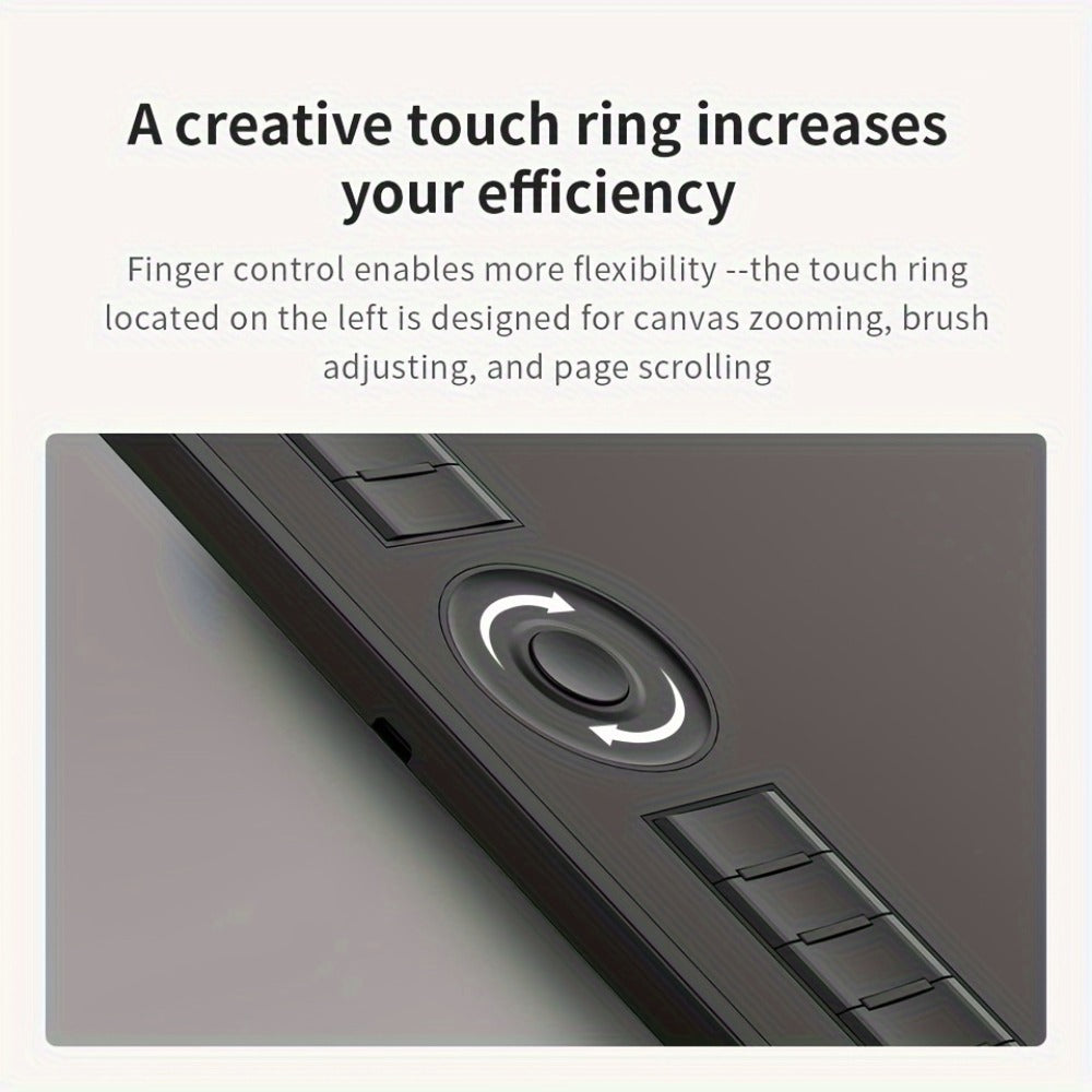 GAOMON M10K Drawing Tablet 8192 Levels Pressure Sensitivity Battery-Free Stylus 10 Programmable Hot Keys Digital Art Graphics Tablet Mac Windows PC Photo Editing Illustration Design 6.5x4 & 10x6.25 Inch