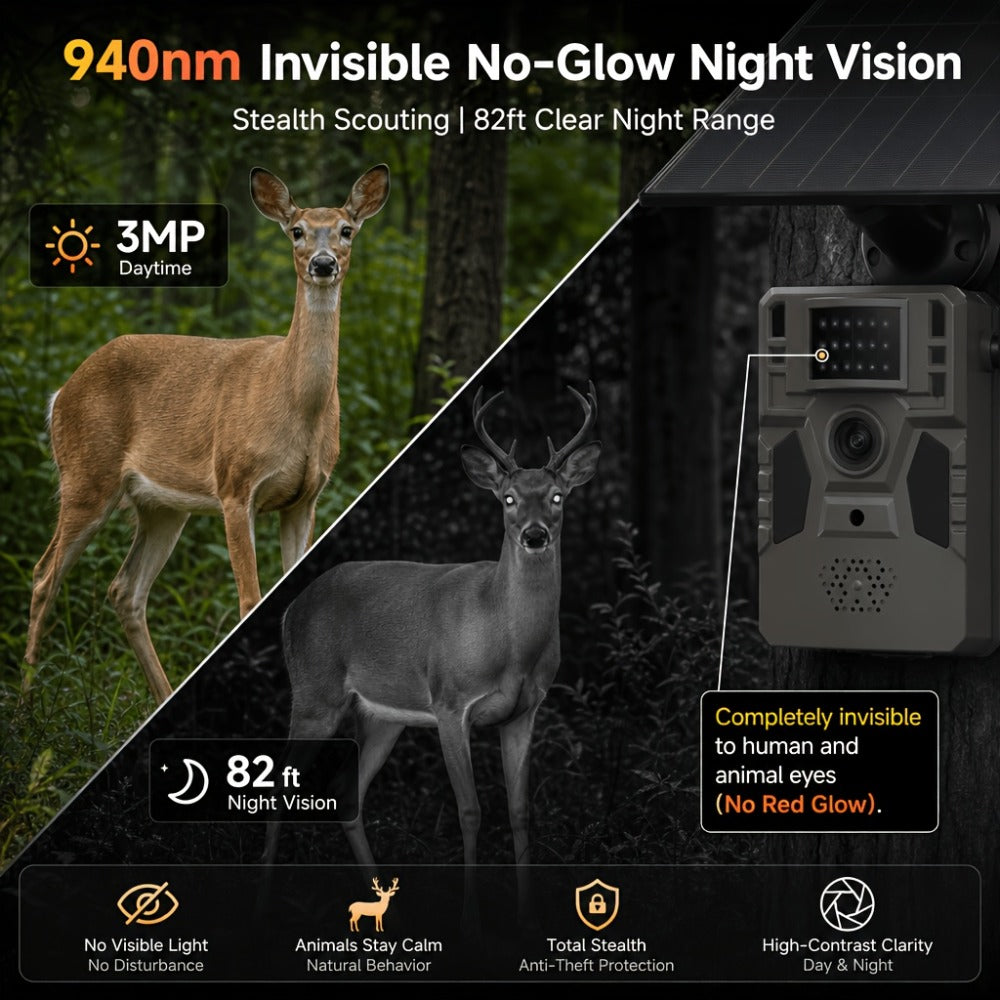 4G Cellular Trail Camera 2K No WiFi Required with Phone App Remote View – Wireless Game Camera for Deer Hunting, Wildlife Scouting, Livestock Monitoring & Rural Property Security
