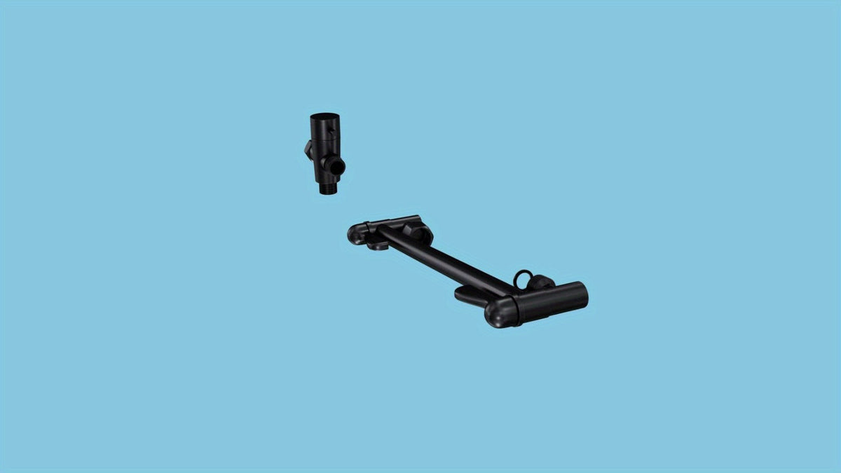 High Pressure Rainfall Handheld Shower Head Combo, 11-Inch Extension Arm, 9 Settings, 180° Adjustable, Anti-Leak with Holder, Chrome & Matte Black, 8/10/12 Inch