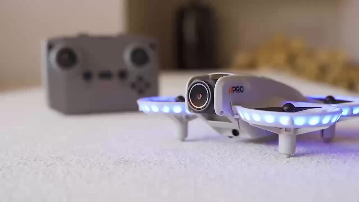 180° Rotating Dual Camera Drone Optical Flow Positioning Gyroscope Stabilization 360° Roll One-Button Takeoff Landing Calibration | Beginner Adult RC Quadcopter Gift for Kids Boys Girls