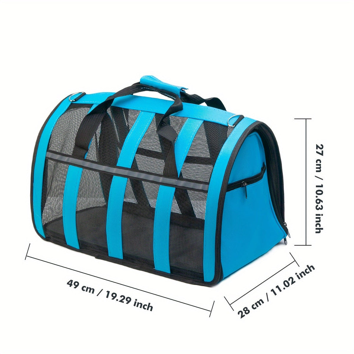 Foldable Pet Carrier Bag Breathable Mesh – Portable Soft Sided Tote for Cats & Small Dogs, Collapsible Travel Handbag, S/M/L, 7 Colors – Ideal for Vet Visits & Outdoor Trips