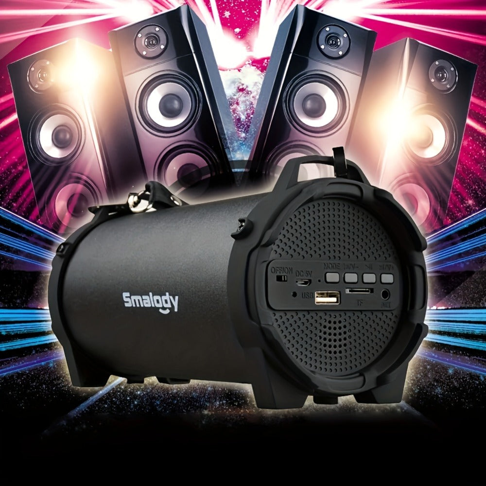 Rechargeable Wireless Boombox Speaker with 3.5mm AUX Input & USB Port – Loud Stereo Sound, 2000mAh Battery, 5H Playtime, Outdoor Indoor Party Home Speaker System