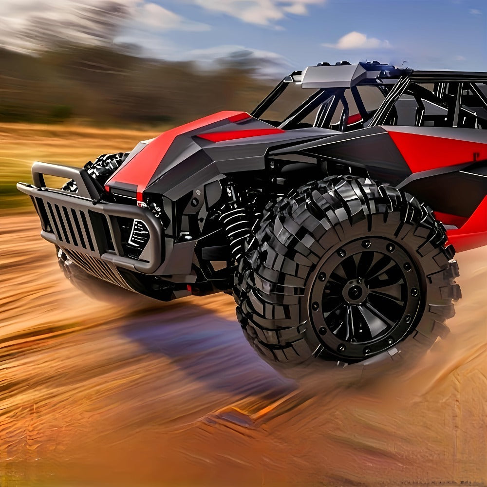 Colorful LED RC Off-Road Car with Red Buggy & Yellow Vehicle Options