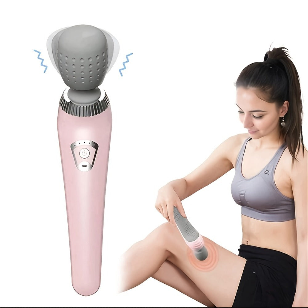USB Rechargeable Vibration Massage Stick – Portable Handheld Full Body Massager for Neck, Back, Legs & Waist Relaxation, Compact Electric Wand Massager for Home Office & Travel Use