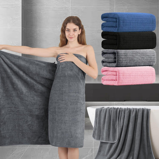 Extra Large Microfiber Bath Sheet Set, 4-Pack Soft and Fluffy, 35 x 70 Inches