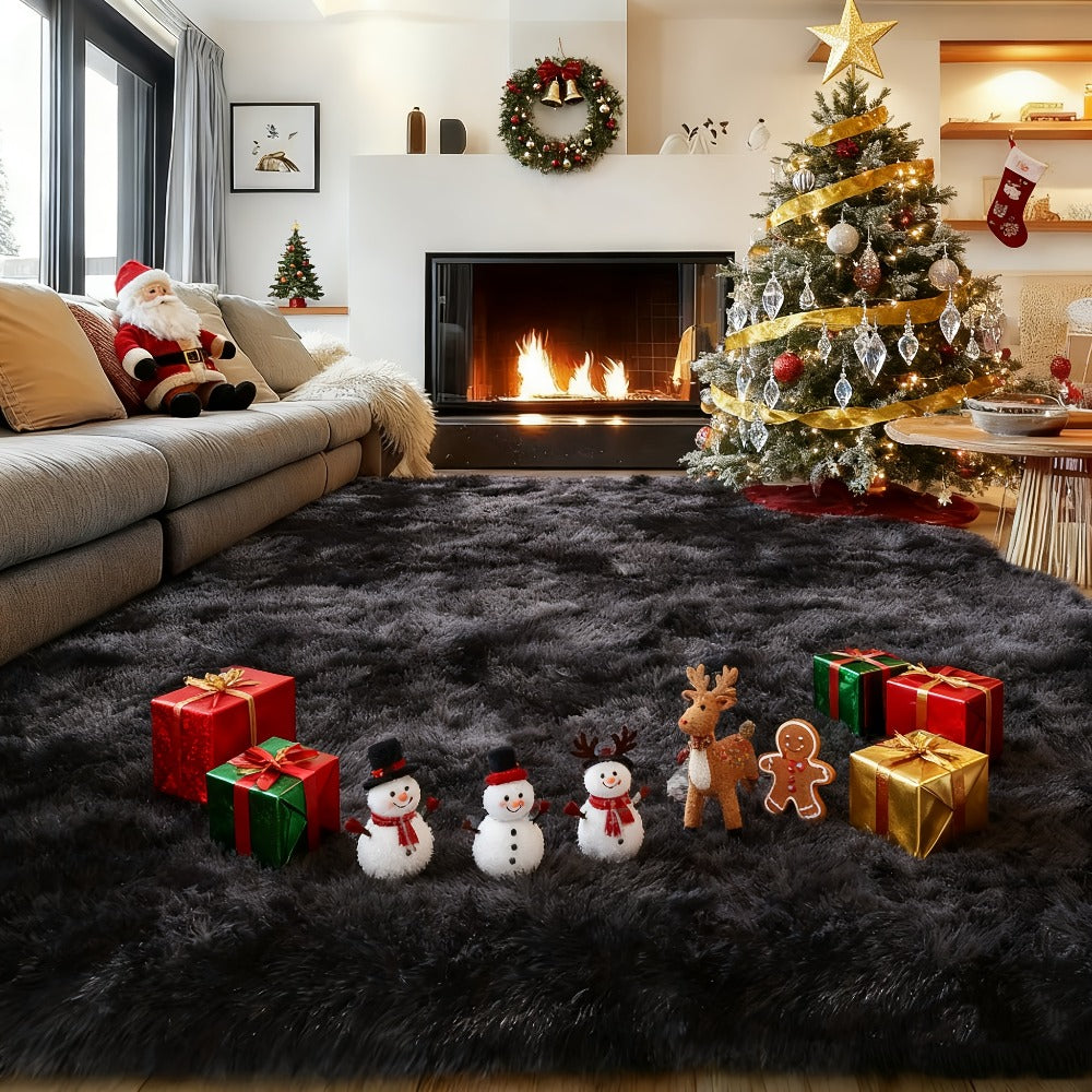 Fluffy Shag Area Rug 8x10 Feet – Ultra Soft Plush Non-Slip Large Living Room Rug, Fuzzy Bedroom Carpet for Teen Dorm, Study Room & Home Decor – Multiple Colors