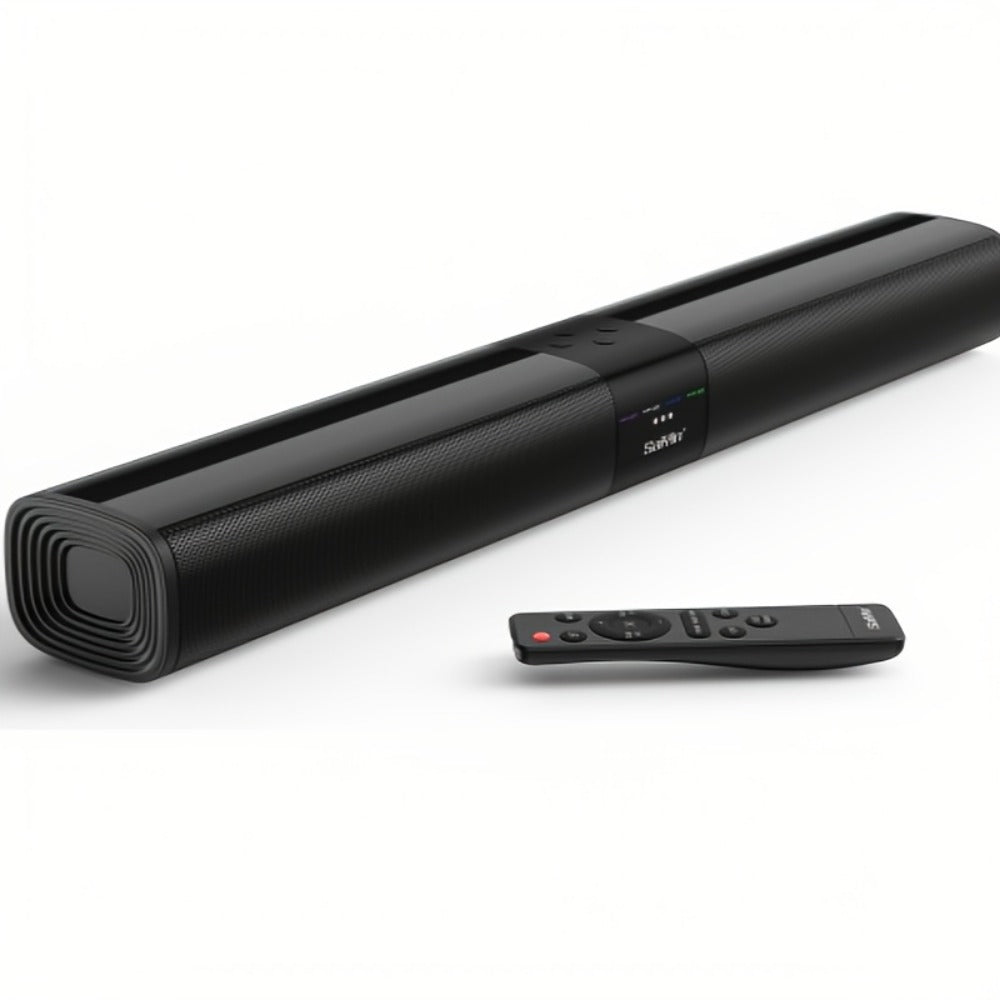 2.1 Channel Soundbar with Subwoofer for TV PC Gaming – Wireless Bluetooth Optical AUX Wall-Mountable Surround Sound System, Plug & Play Home Theater Speaker