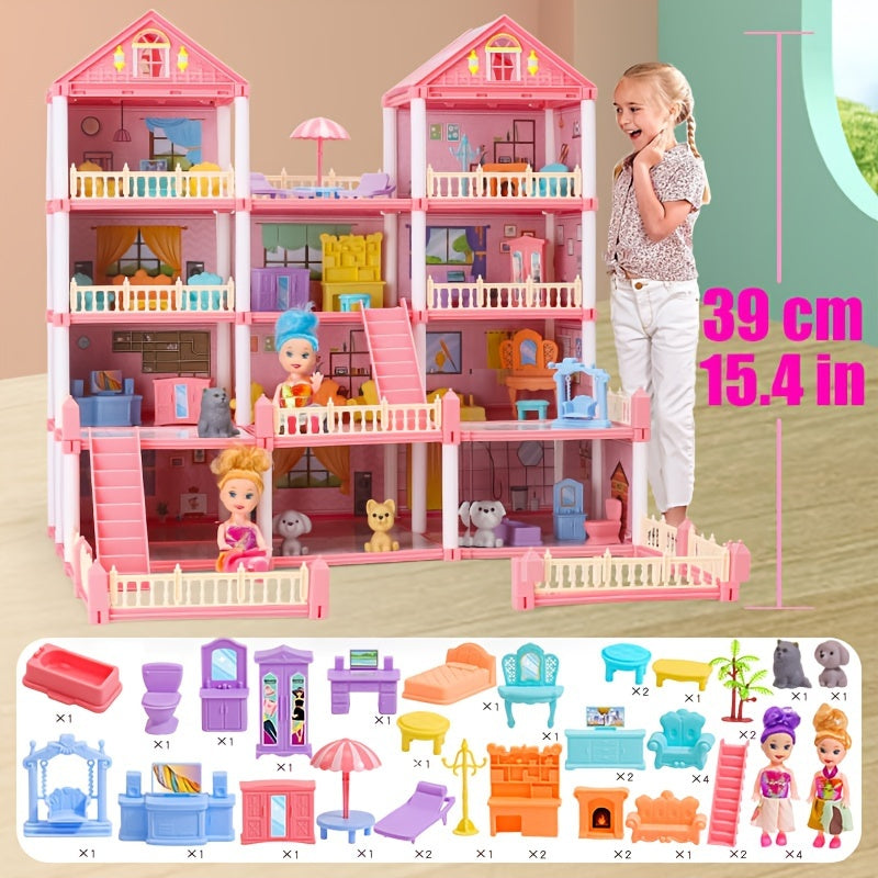 Princess Dollhouse Castle Playset with 14 to 27 Room Options