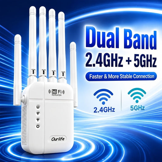 WiFi Range Extender with WPS Setup, Multiple Color and Model Options