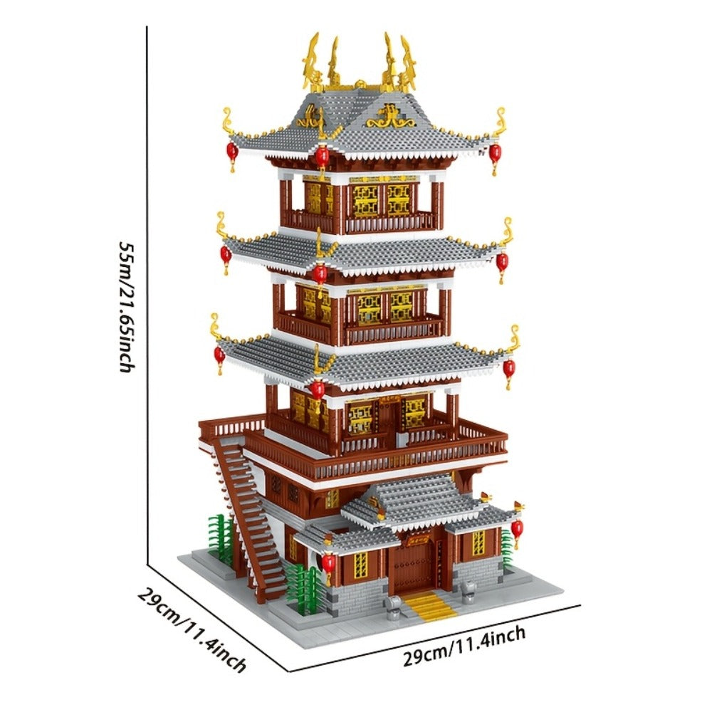 Ancient Chinese Palace Building Set, 6,134 Mini Bricks, Heavenly Fairy Mirror