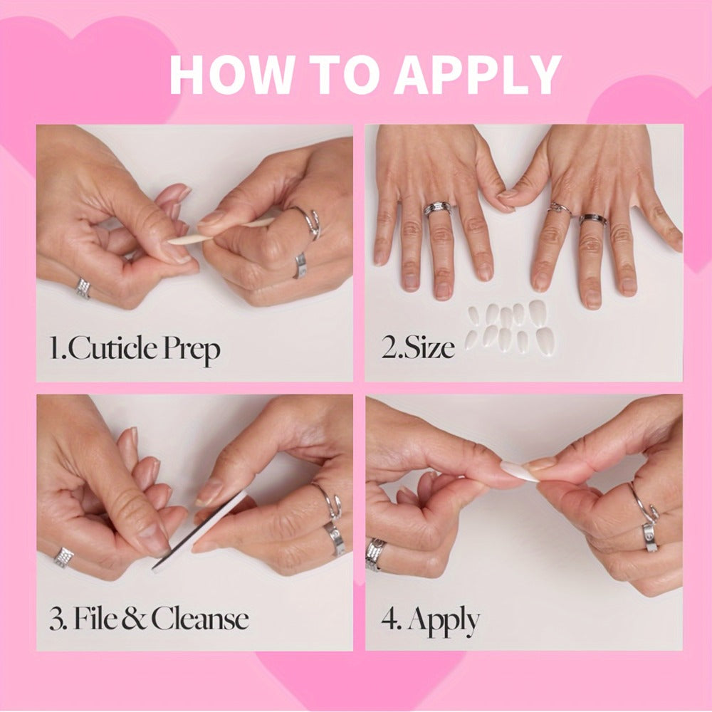 Nail Glue Set for Press On Nails Water Resistant Unscented Brush On Liquid Adhesive DIY Nail Art Enhancement Gel Formula Multi-Pack 14pcs 28pcs