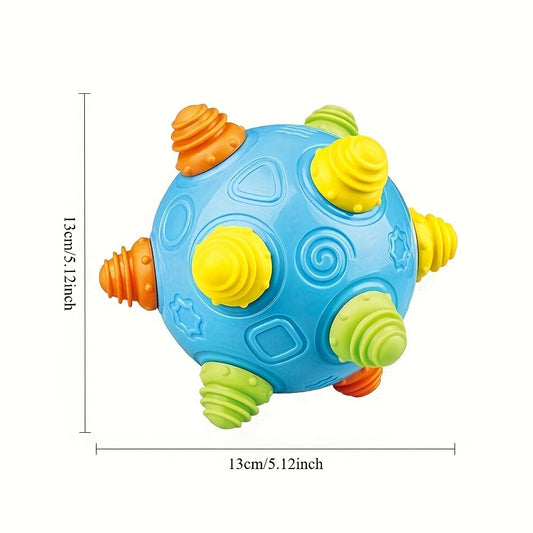 Musical Bouncing Ball Toy with Interactive Pat-to-Play Motion