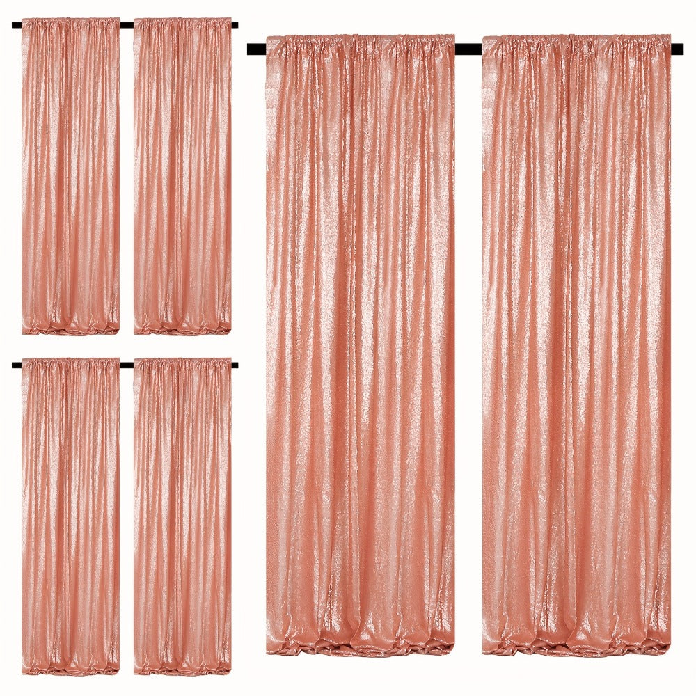 Sequin Backdrop Curtains 2FTx8FT Glitter Photography Background Panels for Party Wedding Birthday Stage Decoration Gold Yellow Shimmer Curtain Set 4 6 10 Panels Available
