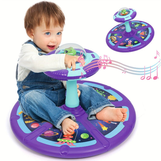 Sit-and-Spin Toy with Music and Lights, Space and Dinosaur Models
