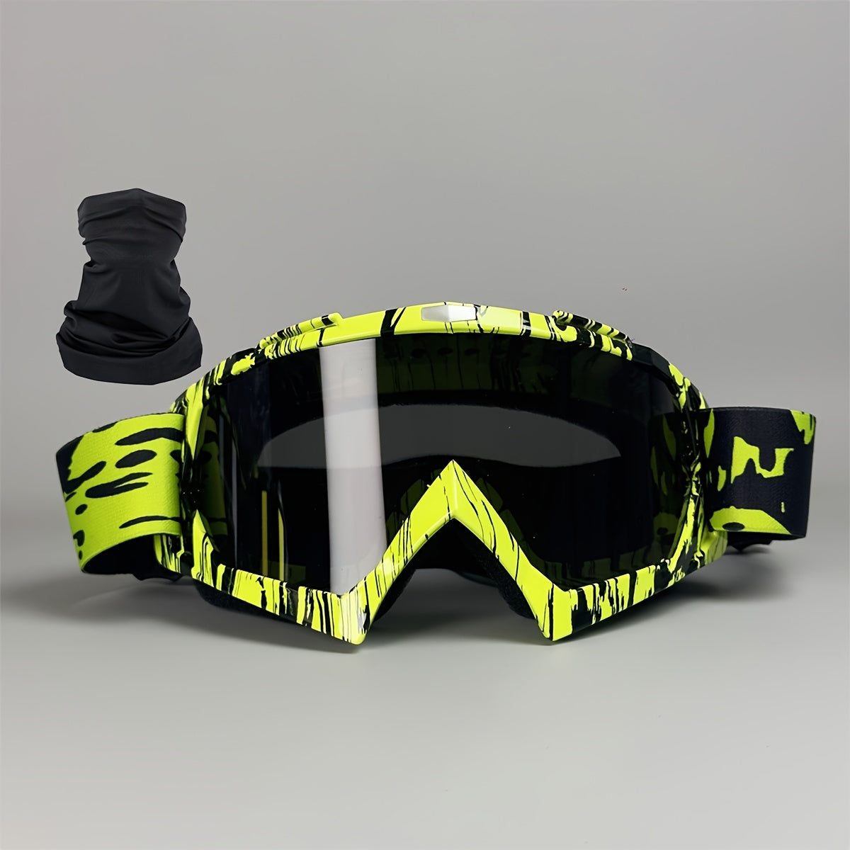 Ski Goggles with Headband – Mirror Coating Polycarbonate Lens, TPU Frame, Adjustable Thick Foam Pad, Anti-Fog Snow Goggles for Adults, 30+ Color Options for Skiing & Snowboarding