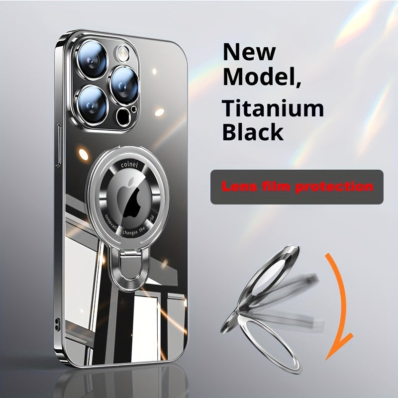 Magnetic U-Stand iPhone Case 2-Piece Set Drop Protection Streamlined Design for iPhone 17 Pro Max 17 Pro 17 Air 17 16 Pro Max 16 Pro 16 Plus 16 15 Pro Max 15 Pro 15 Plus 15 14 Pro Max 14 Pro 14 Plus 14 13 Pro Max 13 Pro 13 12 Pro Max 12 Pro 12