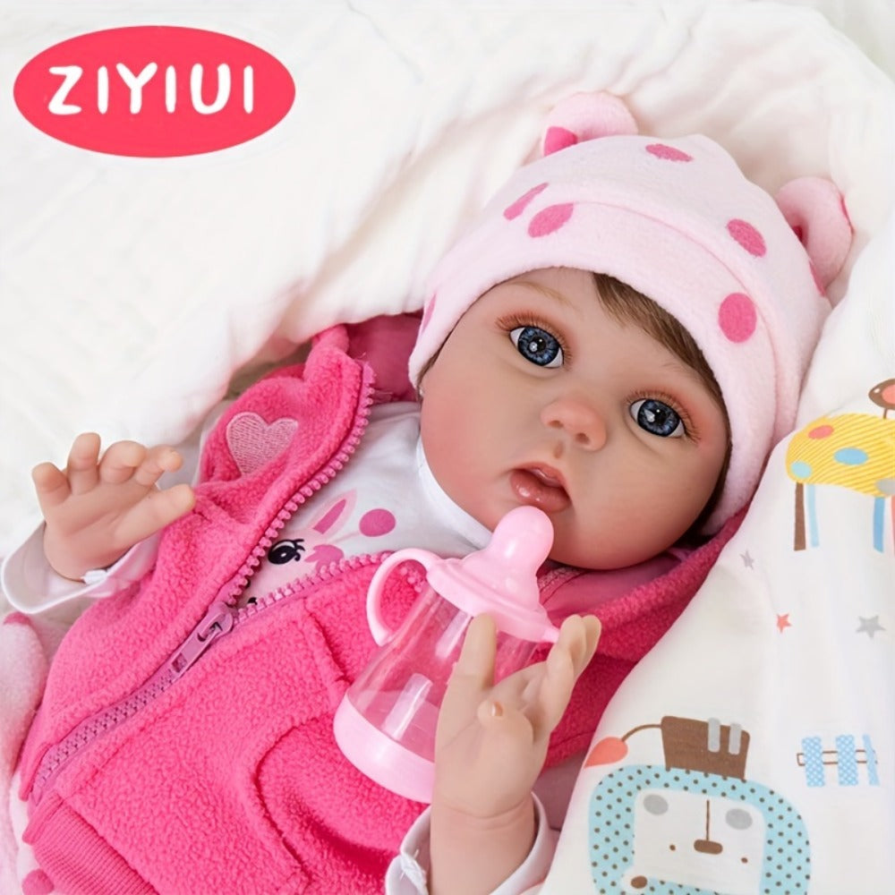 ZIYIUI 19.69-Inch Reborn Baby Doll with Soft Body and Accessories