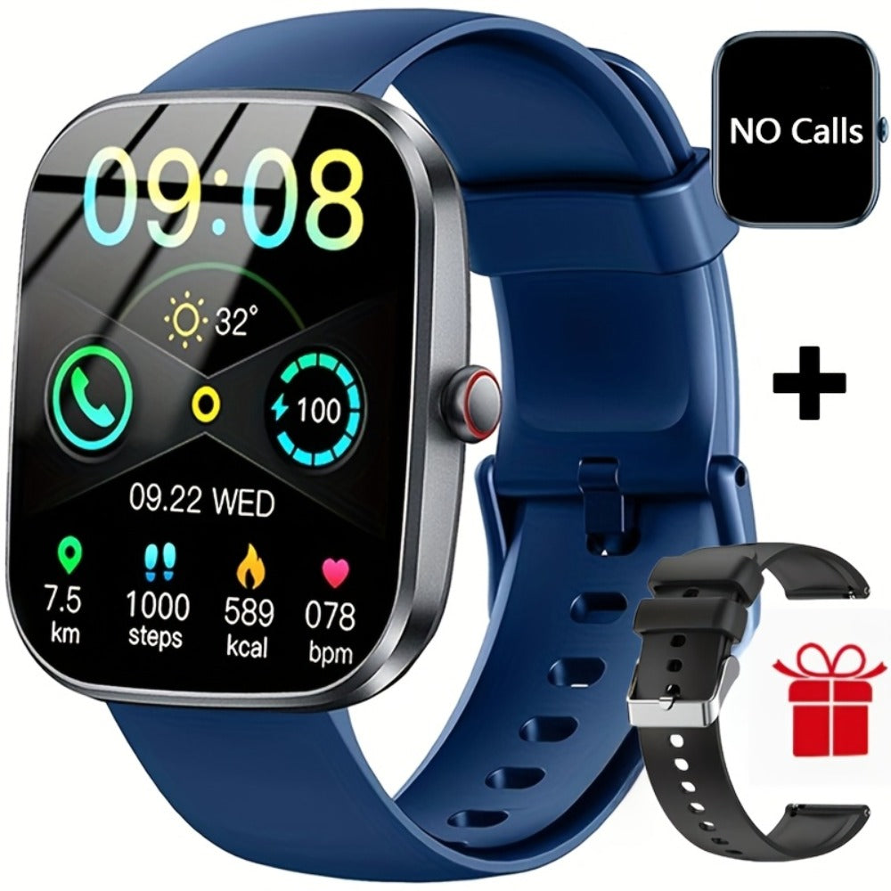 112 Sport Modes Smartwatch 1.91 Inch Large Screen Wireless Calling Calorie Sleep Monitor Heart Rate Blood Oxygen Watch Dial Notifications Multifunctional Fitness Tracker Android iPhone Men Women Holiday Gift Pink Black Blue Purple