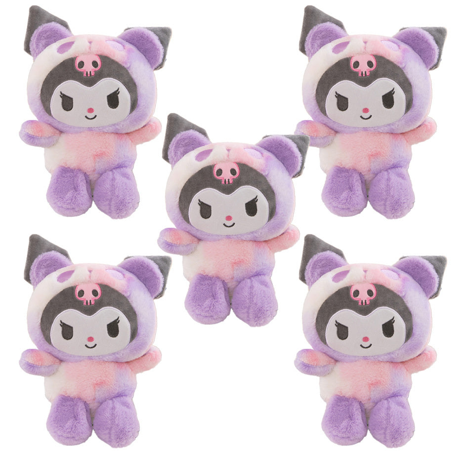 Tie-Dye Character Plush Toy with Four Selectable Styles for Display
