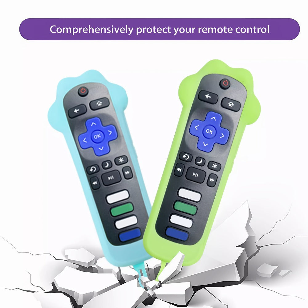Dog Paw Silicone Remote Control Case Glow in the Dark – Cute Luminous Green Protective Cover for TCL Hisense Roku Remote, Anti-Slip Anti-Drop Soft Sleeve, Fun TV Accessory Gift for Pet Lovers Kids