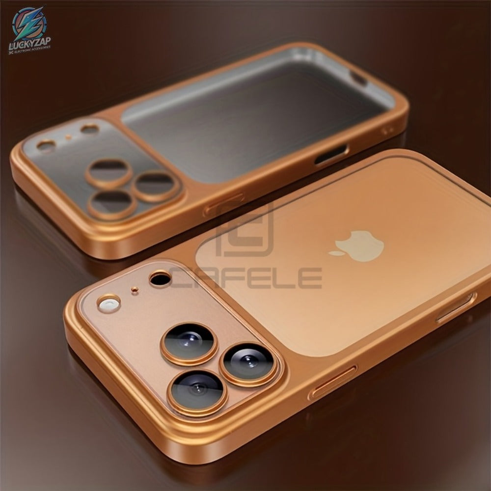 Matte Frosted Clear iPhone Case with Wireless Charging & Shockproof Lens Film for iPhone 17 16 15 14 13 12 Air Pro Max Plus – Anti-Fingerprint Slim Transparent Back Cover