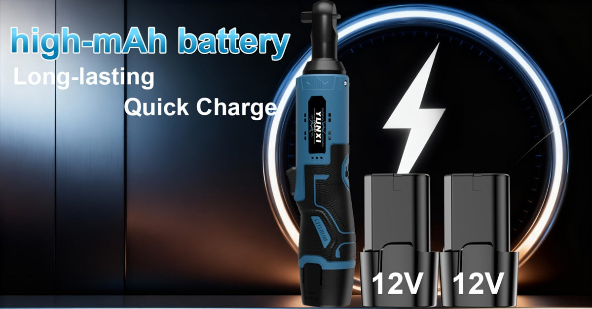 12V Brushless Electric Ratchet Wrench Set with Battery & Quick Charger – Wireless Car Repair Tool Kit for Home & Auto, Holiday Gift for Men
