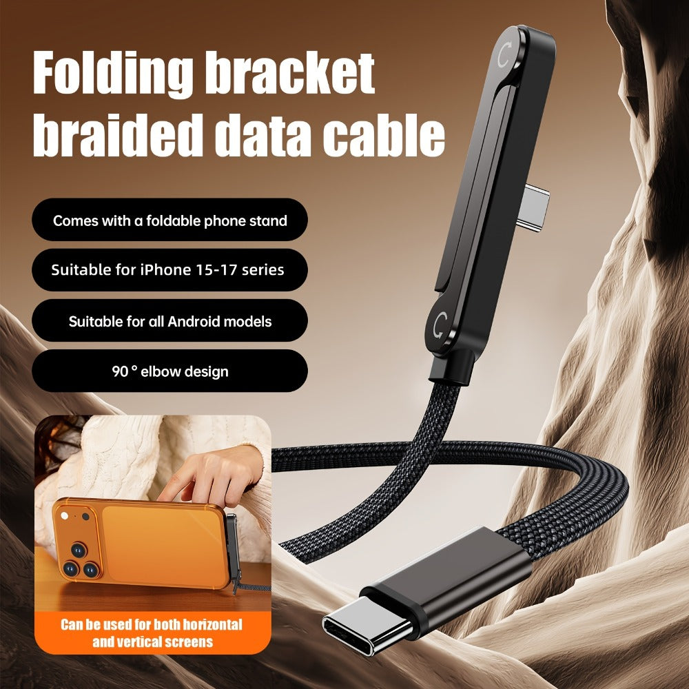 Type-C Fast Charge Cable for iPhone 17 16 15 Pro Max – USB-C to USB-C Charger Cord for Samsung Galaxy S25 S23 Ultra Xiaomi Android MacBook iPad | PD Phone Charging Cable Holiday Christmas Gift