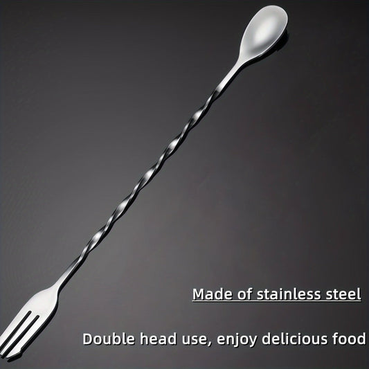 Glass Beverage Bottle Set with Cleaning Brush and Long Stirring Spoon