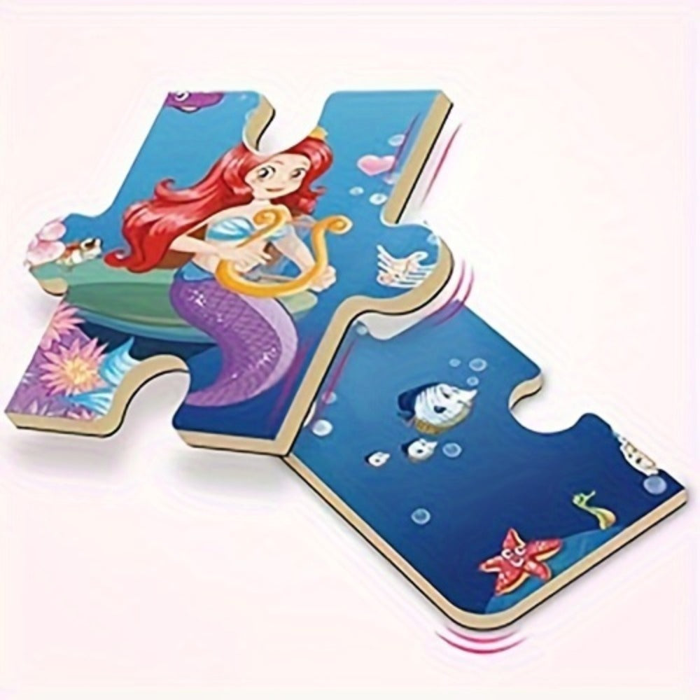 3-in-1 Magnetic Puzzle Book, Unicorn, Mermaid & Princess Themes