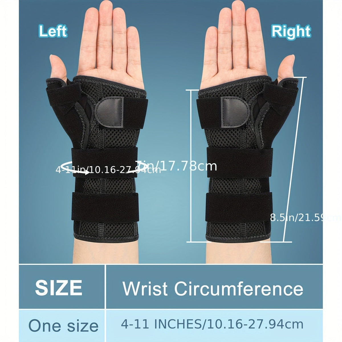 Wrist & Thumb Brace Complete Support Set with Adjustable Shoulder Strap, Night Clip Stabilizer, Wrist Tube & Hand Support – Unisex Compression Wrap for Pain Relief