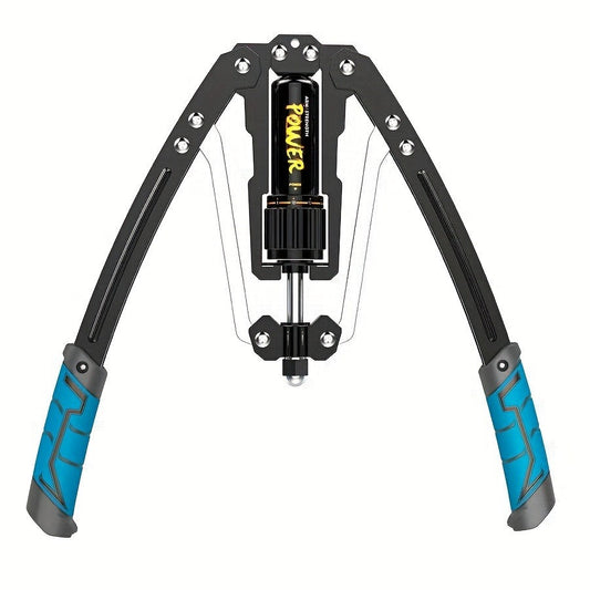 Adjustable Chest Expander Resistance Trainer, 22–440 lb, Red/Black or Blue/Black