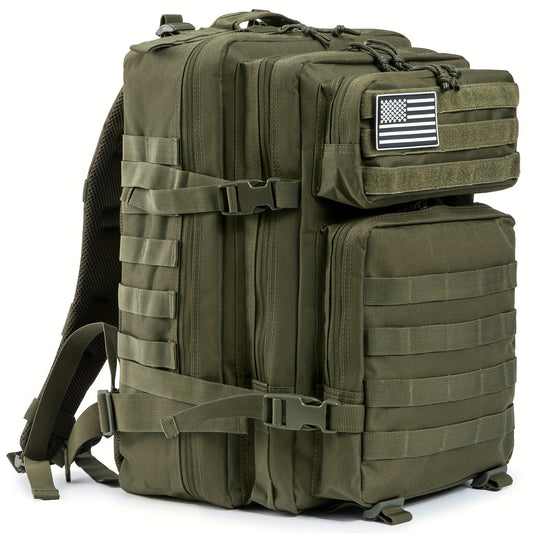 Tactical Backpack, 45L MOLLE Rucksack for Hiking, Camping and Travel