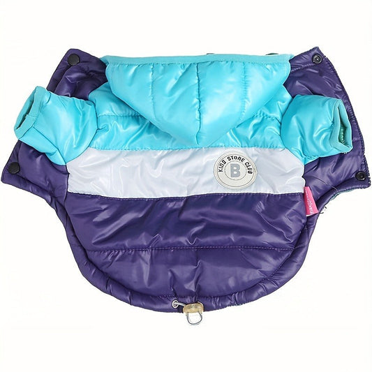 Dog Winter Puffer Coat with Lightweight Padding and Press-Buckle Closure