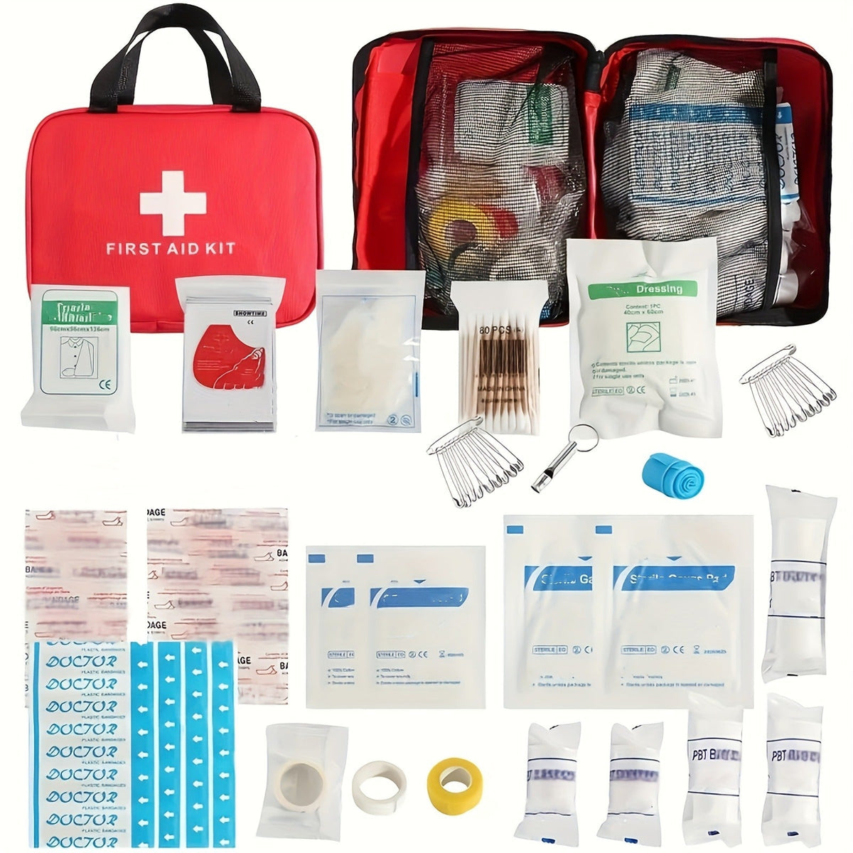 Waterproof Compact First Aid Kit – 25-Piece Premium Trauma Medical Kit for Home, Car, Travel, Camping, Hiking & Boating